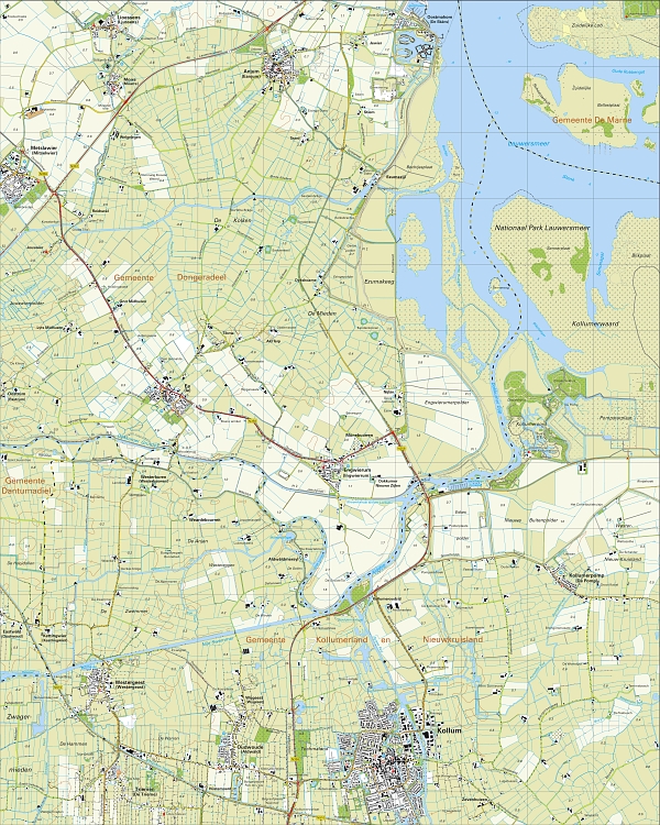 Kaart Friesland Dorpenteam Vogels